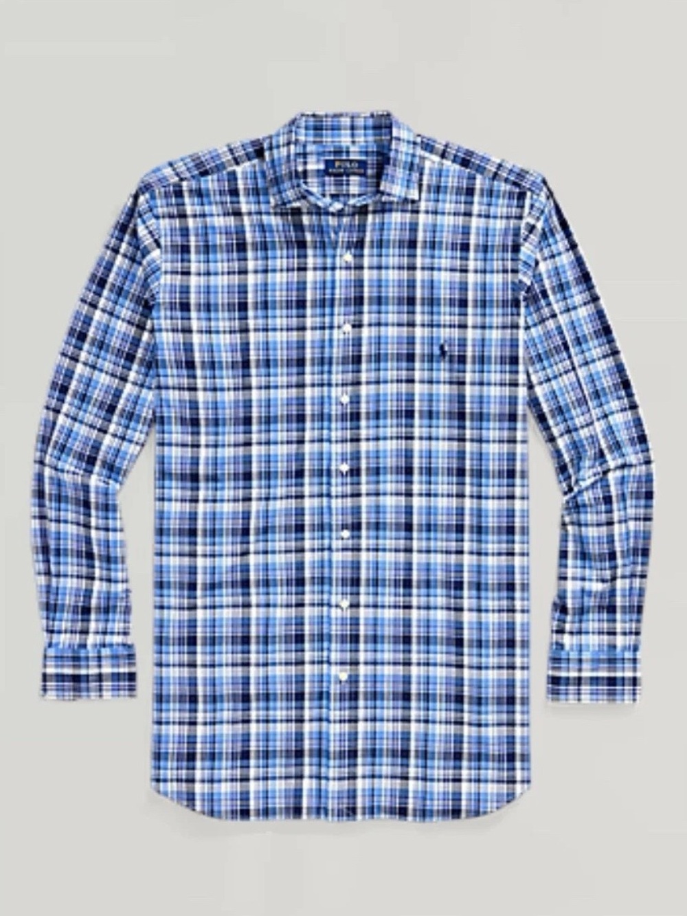Polo Ralph Lauren Plaid Stretch Poplin Shirt Big & Tall